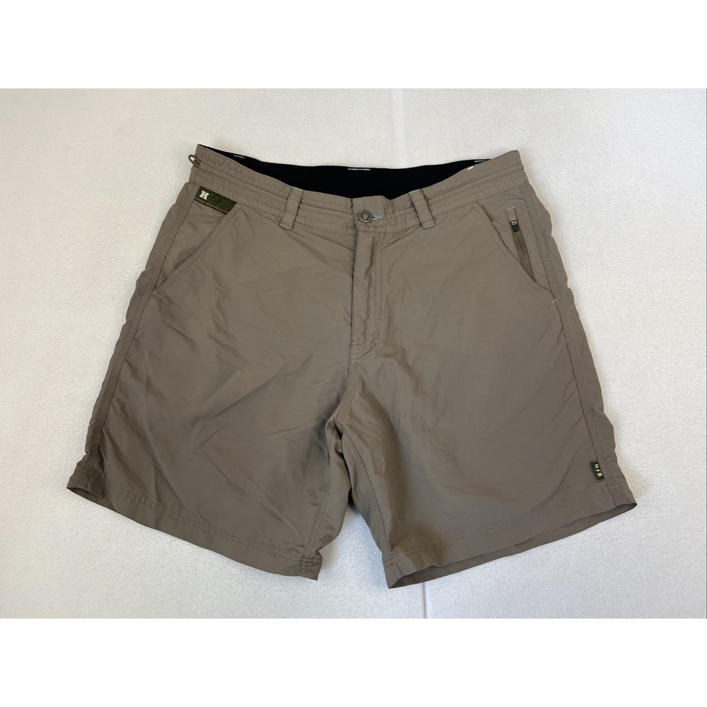 Howler Brothers Horizon Hybrid Shorts, Nylon, Gray,  Men’s 35, Inseam 7"